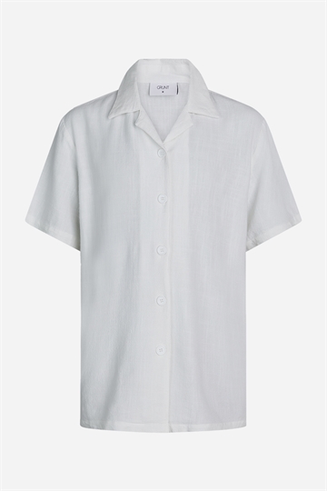 GRUNT Atos SS Linen Shirt - White